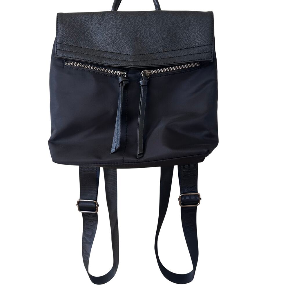 NWT Botkier New York Trigger Mini Black Nylon Backpack Black